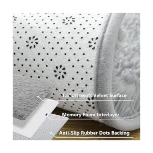 Jelymark Alfombra súper suave para dormitorio alfombra_6