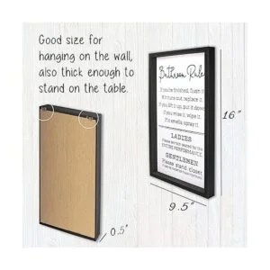 VILIGHT Letrero de reglas de baño regalos de inauguración_3