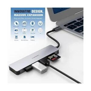 Adaptador multipuerto USB C Hub Dongle de aluminio_2