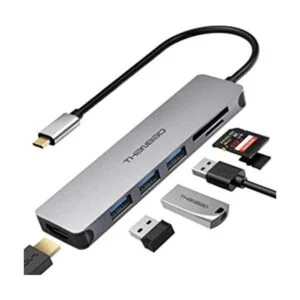 Adaptador multipuerto USB C Hub Dongle de aluminio_1