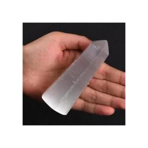 JIC Gem Lámpara de selenita USB hexagonal puntos de_4