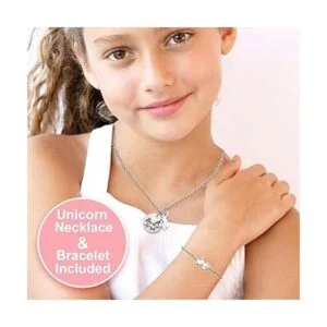 efubaby Joyero musical para niñas con diseño de unicornio_5