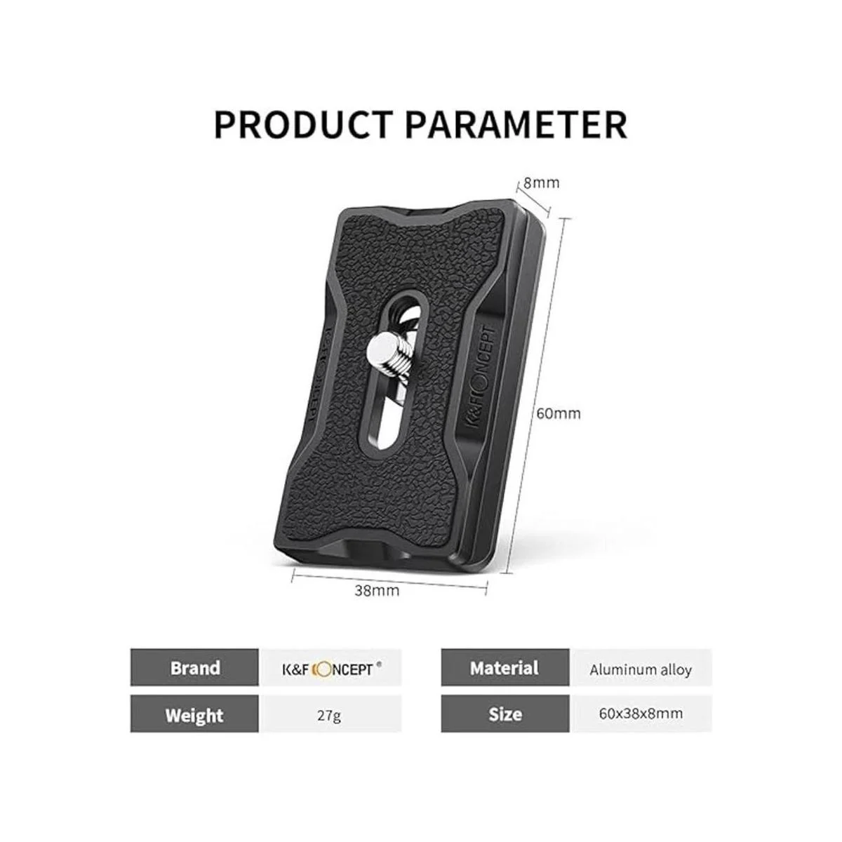 KF Concept Placa de montaje de trípode de cámara K28_3