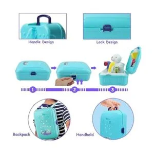 TEUVO Juego de cuidado de mascotas kit médico para niños_5