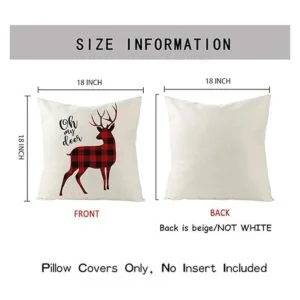 ButyHome Juego de 4 fundas de almohada de Navidad de 18 x_2