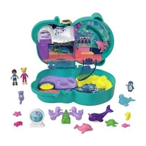 Polly Pocket Nutria Acuario compacto tema de acuario con_1