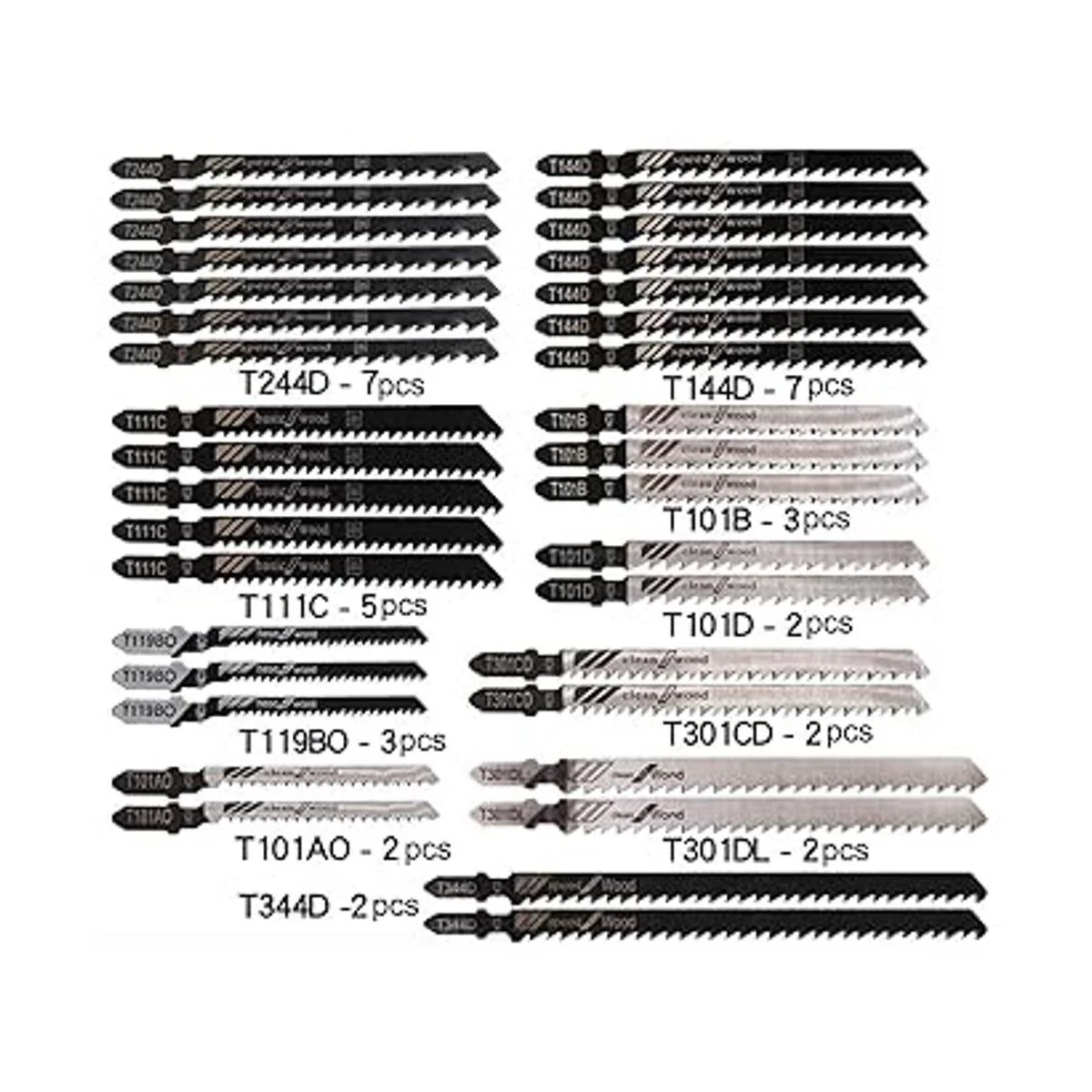 Juego de 48 hojas de sierra de calar para contratistas_2