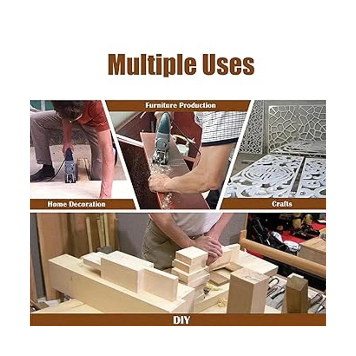 Juego de 48 hojas de sierra de calar para contratistas_5