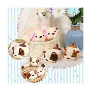 9 piezas de animales de peluche para cachorros pequeños de_5