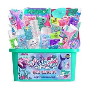 FunKidz Kit de limo de sirena para niñas kit de_1