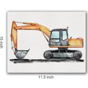 Lienzo de construcción de camiones de lona para pared_2