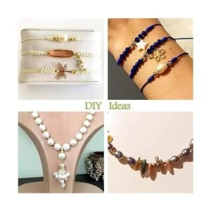 Beadthoven 100 cuentas ovaladas naturales de agua dulce_6