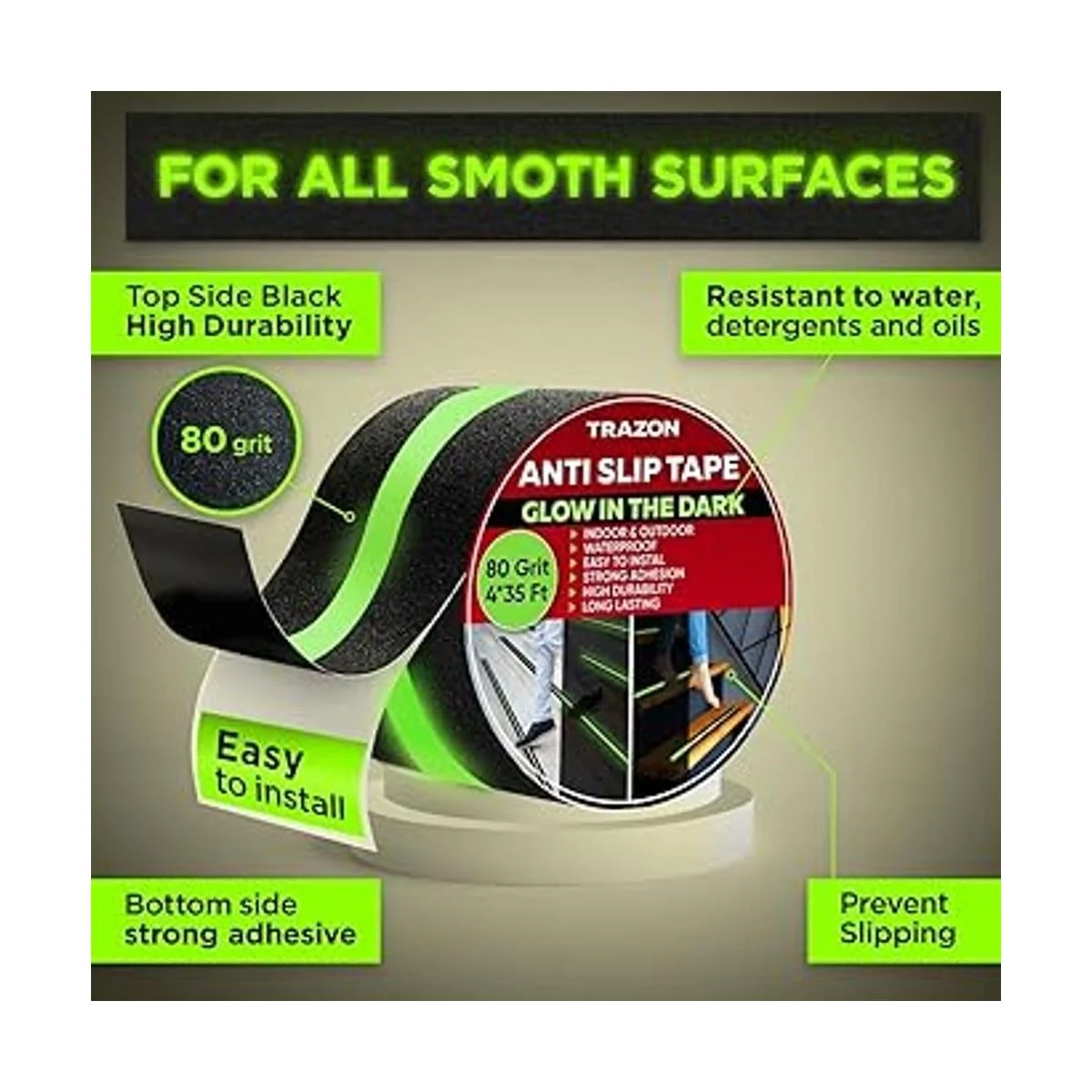 Cinta de agarre que brilla en la oscuridad cinta_2