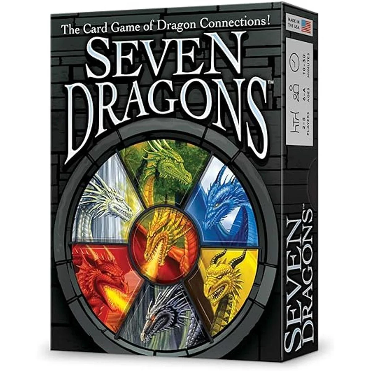 LOONEY LABS Juego de cartas de siete dragones divertidos_1