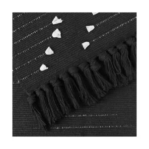 LIVEBOX Tapete de algodón estilo bohemio marroquí con_3