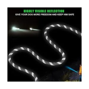 Cable de amarre para perro sistema de carretilla portátil_4