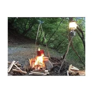 CAMPINGMOON MS080BRZ Trípode portátil para fogata de 31.5_6
