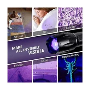 Proforus Linternas ultravioleta recargables linterna_7