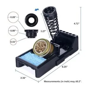 YIHUA X4 Soporte para soldador prémium con lana de latón_2