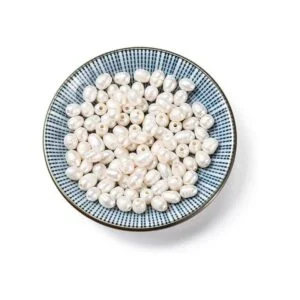 Beadthoven 100 cuentas ovaladas naturales de agua dulce_2