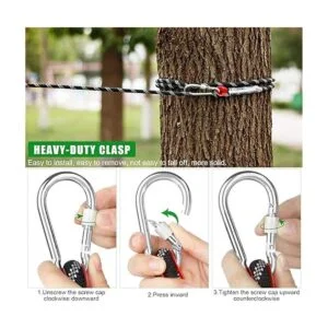 Cable de amarre para perro sistema de carretilla portátil_3