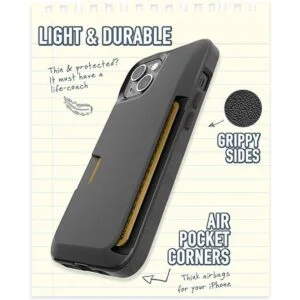 Smartish Funda tipo cartera para iPhone 13 diseño de_3