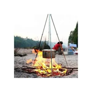 CAMPINGMOON MS080BRZ Trípode portátil para fogata de 31.5_5