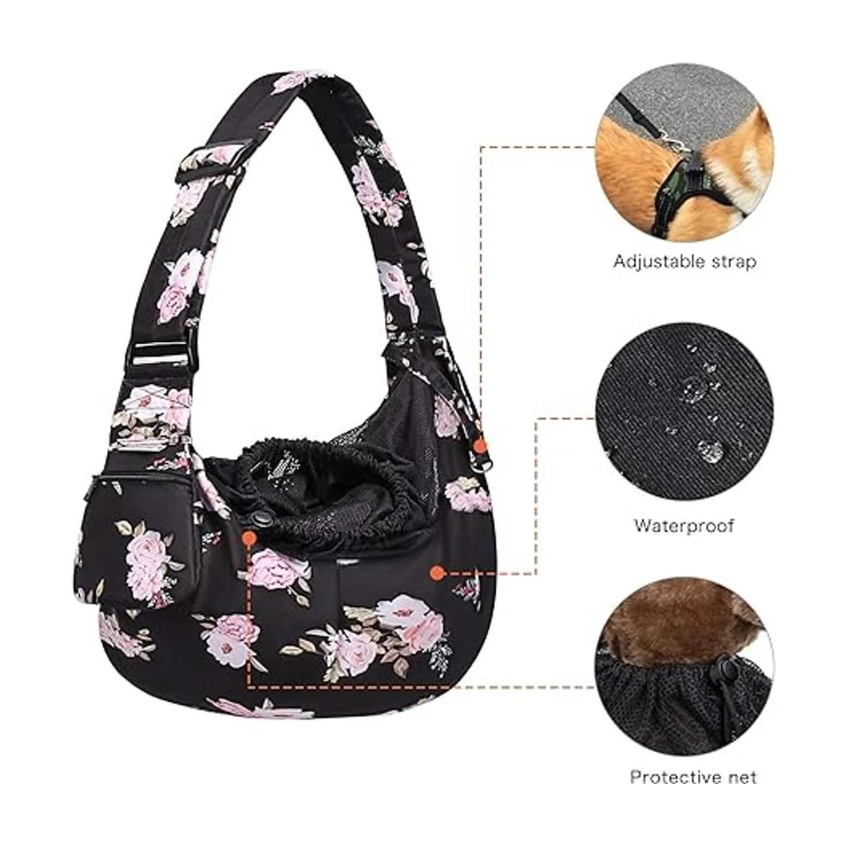 MOSISO Bolsa de transporte para perros y gatos bolsa de_2