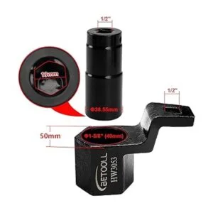 BETOOLL Juego de llaves armónicas de 0.748 in y llave de_2