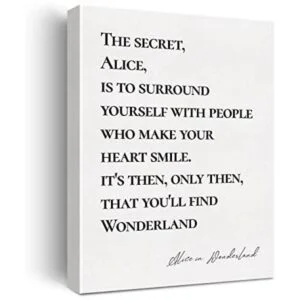 Lienzo decorativo para pared diseño inspirador de Alicia_1