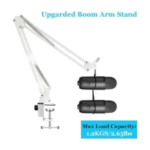 YUZUHOME Soporte de micrófono azul Yeti X Boom Arm de_3