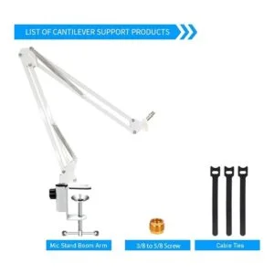 YUZUHOME Soporte de micrófono azul Yeti X Boom Arm de_6