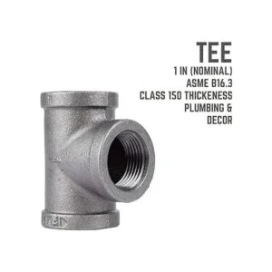 PIPE DCOR Camiseta de hierro maleable 1.0 in 4_3