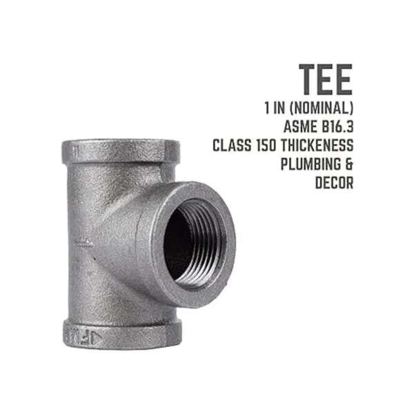 PIPE DCOR Camiseta de hierro maleable 1.0 in 4_3
