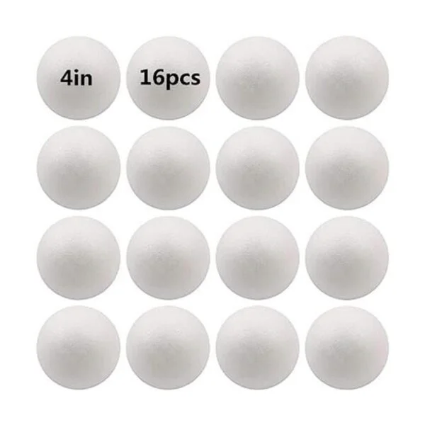 Bola de espuma para manualidades de 4.0 in 16 unidades de_1