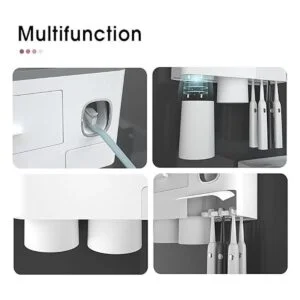 iHave Soporte para cepillos de dientes para baños con 2_3