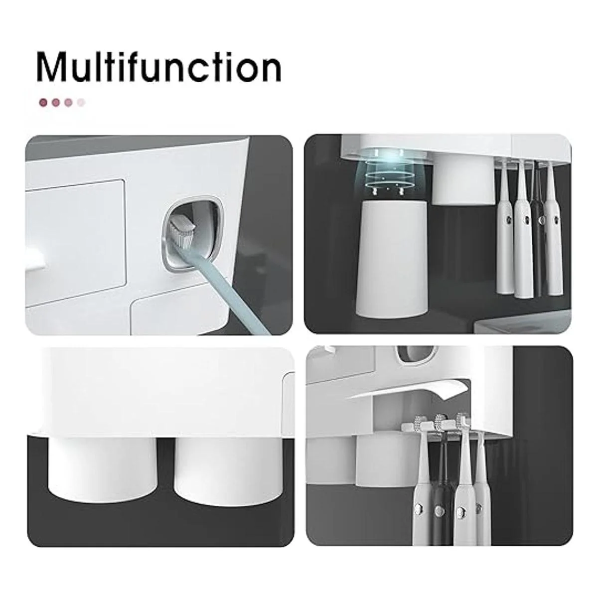 iHave Soporte para cepillos de dientes para baños con 2_3