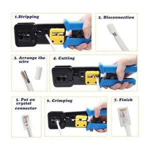 Delgada Kit de herramientas de crimpado de paso RJ45_4