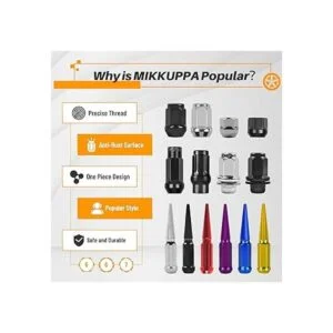 MIKKUPPA Tuercas de tuerca M12 x 1.5 Repuesto para_6