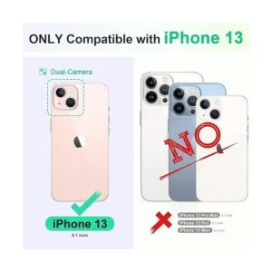 TUCCH Funda para iPhone 13 funda de piel sintética con_2