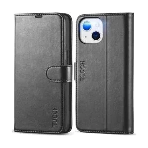 TUCCH Funda para iPhone 13 funda de piel sintética con_1