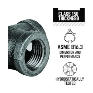 PIPE DCOR Acoplamiento reductor de hierro maleable negro_4