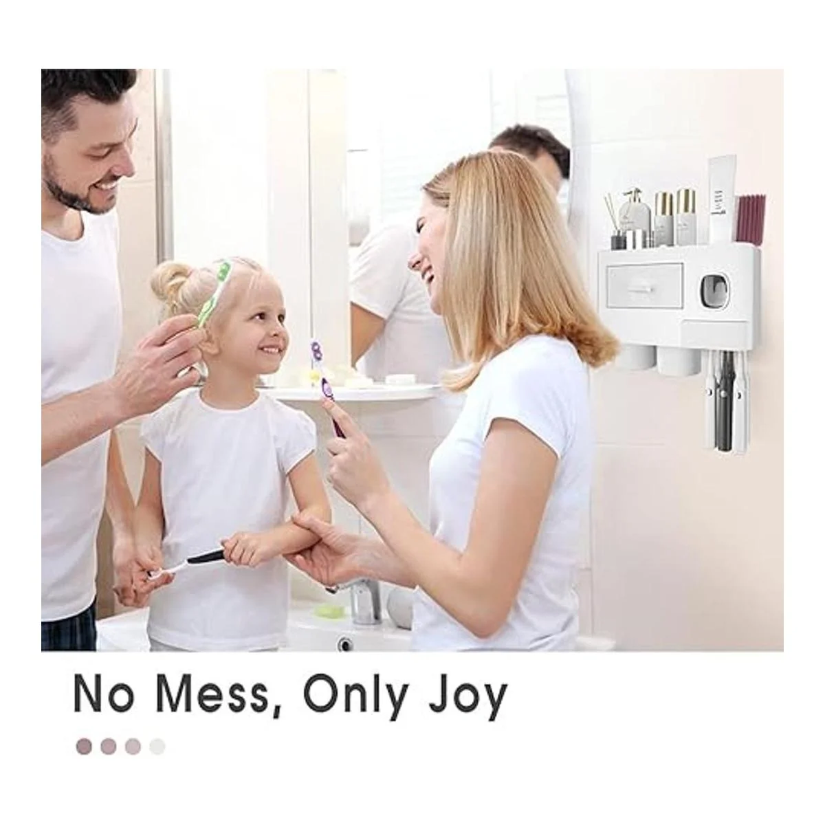 iHave Soporte para cepillos de dientes para baños con 2_6