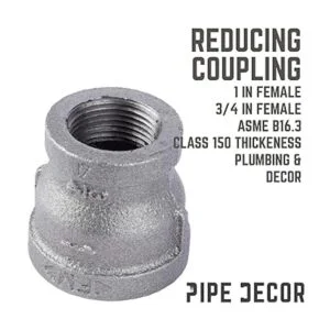 PIPE DCOR Acoplamiento reductor de hierro maleable negro_3