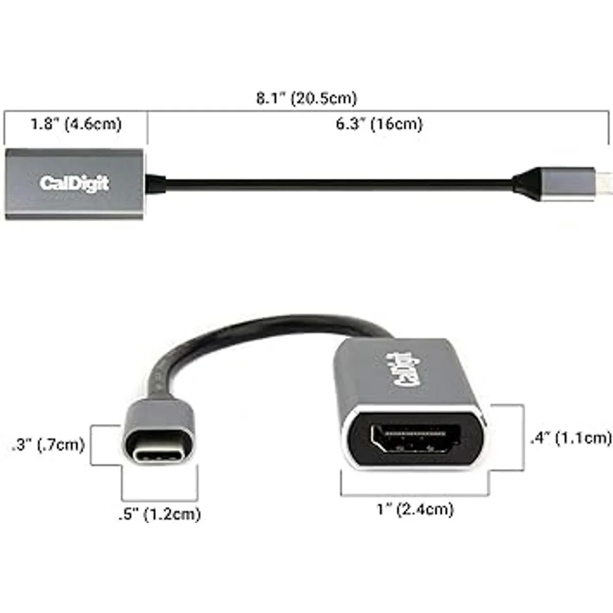 CalDigit Adaptador de vídeo USBC a HDMI 2.0b Soporte de_5