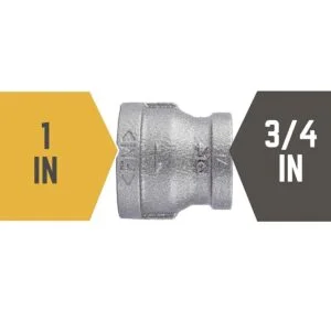 PIPE DCOR Acoplamiento reductor de hierro maleable negro_2