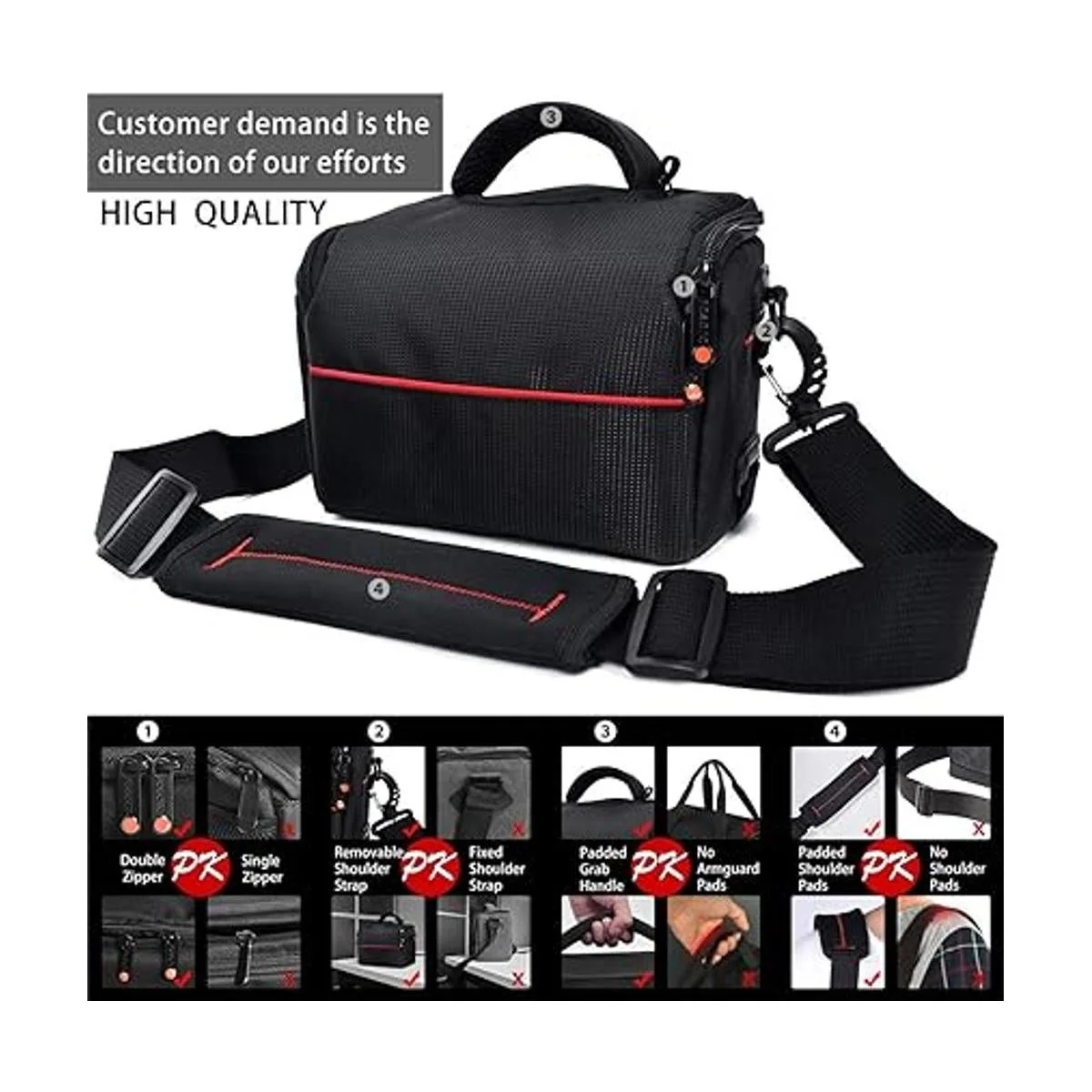 FOSOTO Funda compacta para cámara de hombro con funda_6