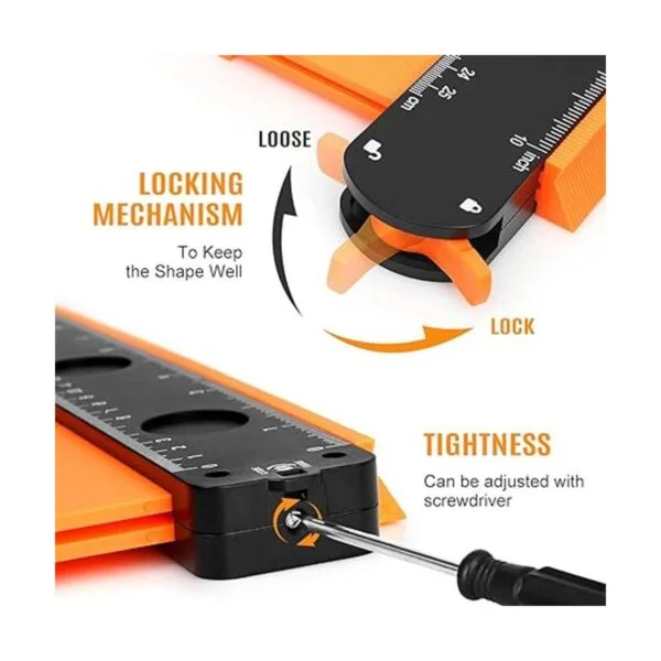 DODOWIN Herramienta de perfil de calibre de contorno_3