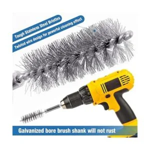 Cepillos de acero inoxidable de 18 piezas cepillos de_3