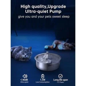 Cat Water FountainStainless Steel 2.0L67oz Automatic_6